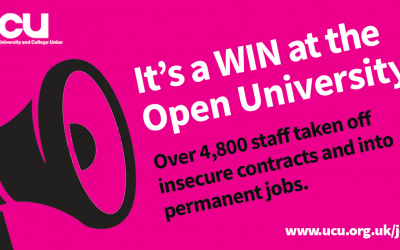 UCU secures biggest decasualisation win in the history of UK higher education